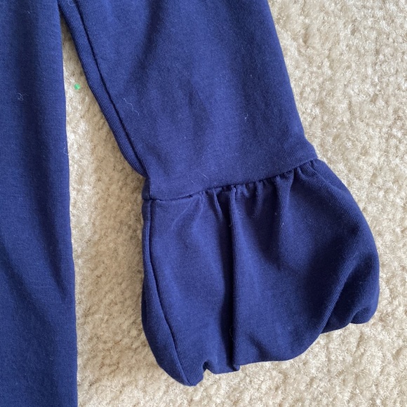 Matilda Jane navy puff sleeve top - Picture 3 of 7